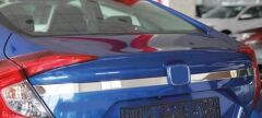 Honda Civic Fc5 Uyumlu Yedek Parça 2016-2020 Bagaj Üst Nikelaj Kaplama Dar