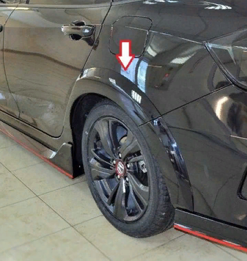 Honda Civic Fc5 2016-2020 Uyumlu Yedek Parça Arka Çamurluk Kabartma Dizayn A (typer)