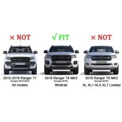 Ford Ranger T8 MK3  Uyumlu Yedek Parça  2019 ve Sonrası Ön Panjur