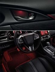 Honda Civic FC5 Için Uyumlu Kapı Iç Aydınlatma Kırmızı- Ayak Aydınlatma Kırmızı