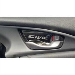 Honda Civic Fc5 Uyumlu Yedek Parça 2016-2020 İç Kapı Kolu Kaplama Füme