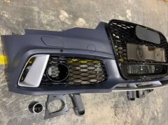 Audi A6 2012-2014 Uyumlu Yedek Parça RS6 Ön Tampon Panjur Seti