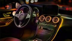 Mercedes W205 Uyumlu Yedek Parça 2015-2018 64 Renk Ön Havalandırma Aydınlatma