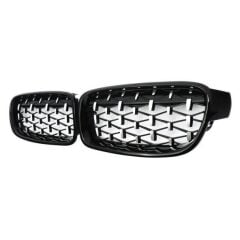 Bmw F30 2012-2018 Uyumlu Yedek Parça Diamond Böbrek Panjur Piano Black