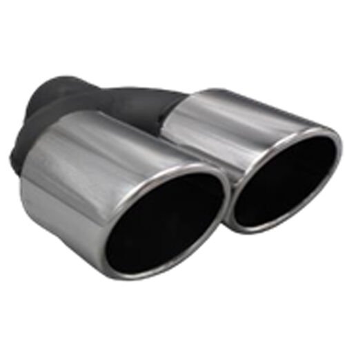 Üniversal Krom Egzoz Ucu Açılı Çift Çıkış Sağ 101x110 020-036R
