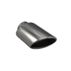 Üniversal Krom Egzoz Ucu Oval Açılı Sol 75x105/125 200-005L