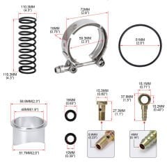 Üniversal Siyah Tial BV50 50mm Blow Off Adaptörü