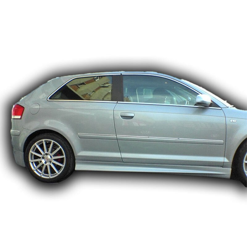 Audi A3 2009 - 2012 Uyumlu Yedek Parça Marşpiyel Boyasız Fiber