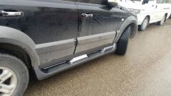 Kia Sportage 2006-2009 Uyumlu Yedek Parça Füme Oem Yan Basamak Koruma