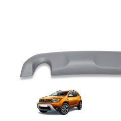 Dacia Duster Uyumlu Yedek Parça Arka Difüzör ABS Mat Gri 2018 - Sonrası