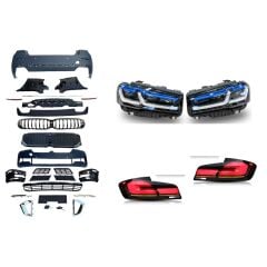 BMW 2017-2019 G30 için 2020+ Uyumlu Yedek Parça Luxury Paket Face Lift Body Kit