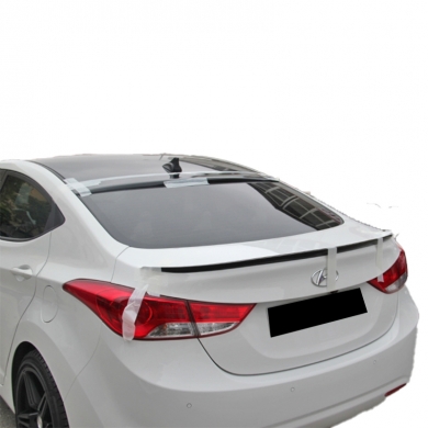 Hyundai Elantra 2012 - 2015 Cam Üstü Spoiler Boyasız