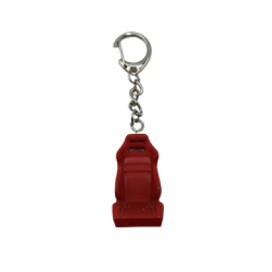 Metal Mini Koltuk Anahtarlık Kırmızı