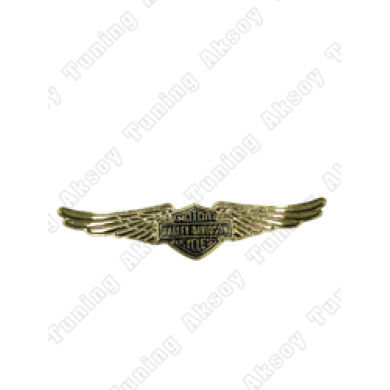 Harley Davidson Bagaj Logosu Altın Sarısı