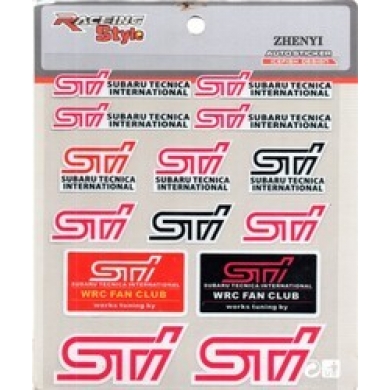 Subaru STI Sticker 14 Adet