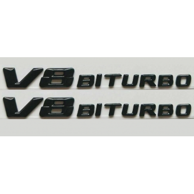 V8 Biturbo Siyah Bagaj Logosu