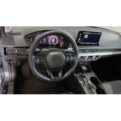 Honda Civic 2022 Kontrol Panel Kaplama Seti - Karbon