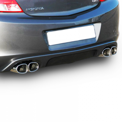 Opel İnsignia 2009 - 2013 Arka Tampon Difüzör Boyasız Fiber