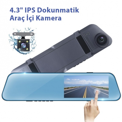 4.3" inch IPS Araç İçi Ekranlı Ayna