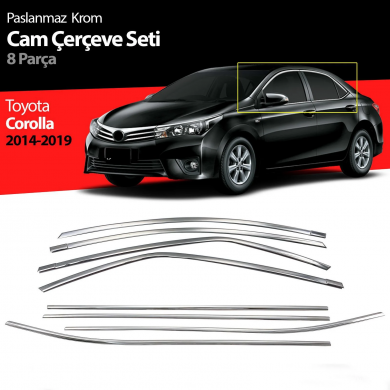 Toyota Corolla 2014-2019 Krom Cam Çevirme