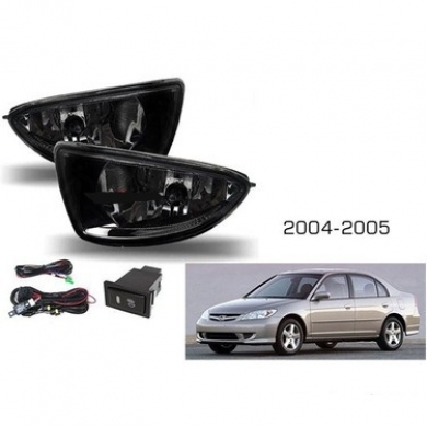 Honda Civic 2004-2005 Ön Sis Farı Seti Smoke Cam