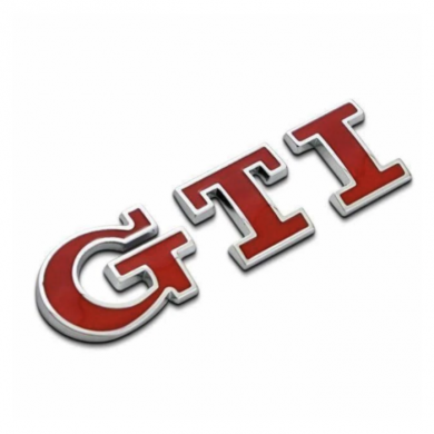 GTI Bagaj Logosu Kırmızı 8.5 x 2.3 cm