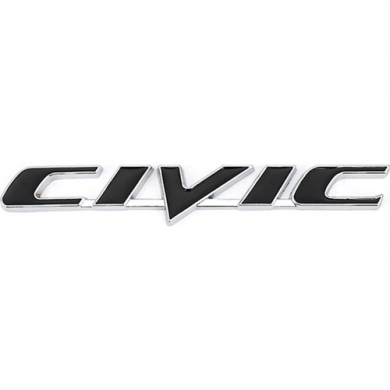 Honda Civic Bagaj ve Çamurluk Logosu Siyah