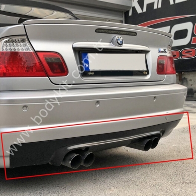 BMW E46 M3 Arka Tampon Difüzör 