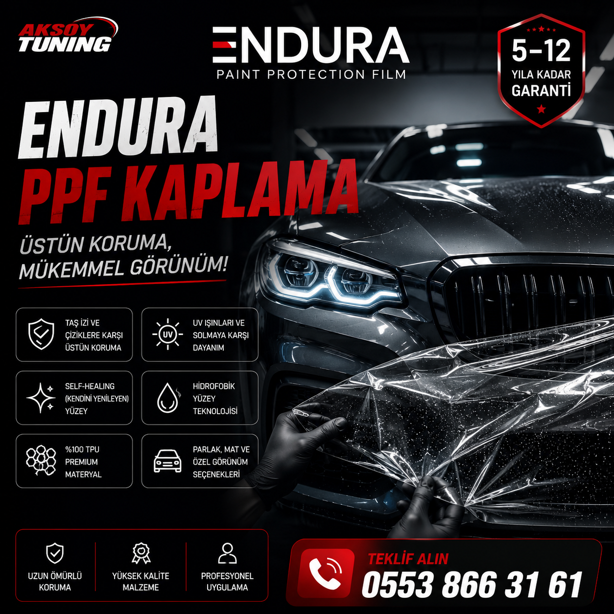 Endura PPF Kaplama Fiyatları