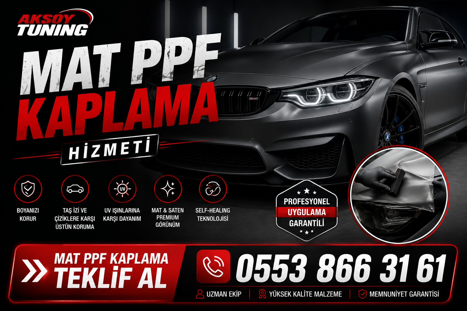 Mat PPF Kaplama Fiyatları ve Hizmeti