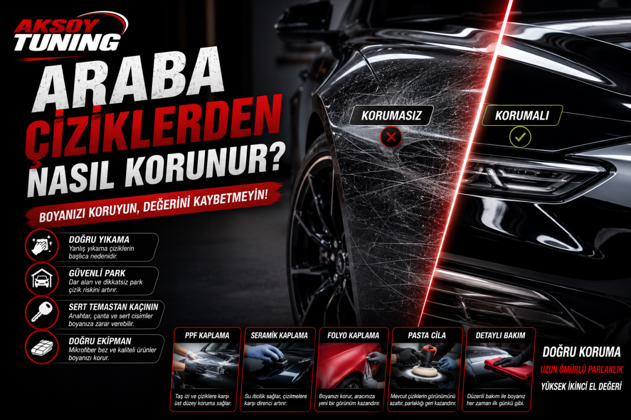 Araba Çiziklerden Nasıl Korunur?
