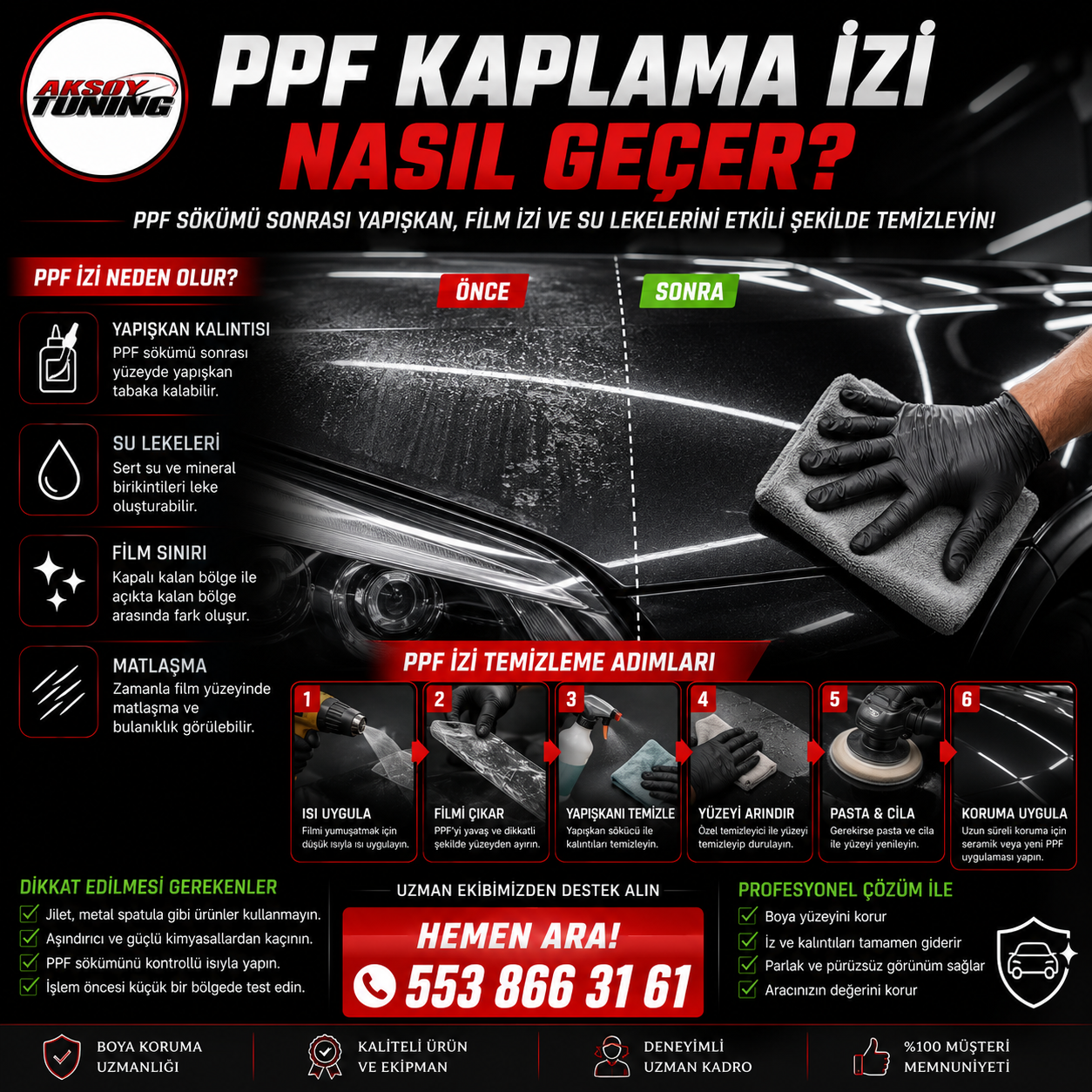 PPF Kaplama İzi Nasıl Geçer? 