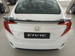 Honda Civic Fc5 Uyumlu Yedek Parça 2016-2020 Bagaj Üstü Spoiler (Çıkıntılı Model Boyasız)