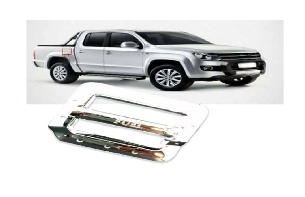 Volkswagen Amarok 2010+  Uyumlu Yedek Parça Depo Kapağı Kaplama Krom