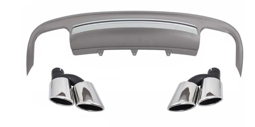 Audi A5 2012-2016 Sedan İçin Uyumlu   Yedek Parça S5 Difüzör & Egzoz Seti