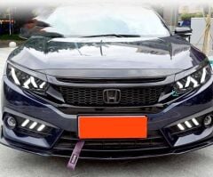 Honda Civi Uyumlu Yedek Parçac Fc5 (2017- 2019) Lamborghini Style Led Far Seti LAM-T054