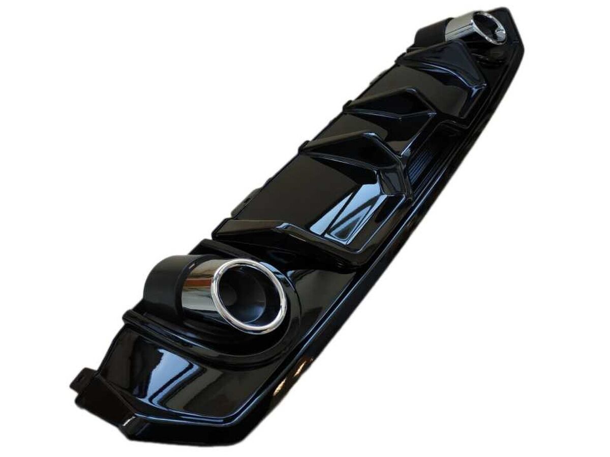 Honda Civic Fc5 Uyumlu Yedek Parça 2016-2020 Difüzör Çift Egzoz Piano Black