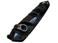 Honda Civic Fc5 Uyumlu Yedek Parça 2016-2020 Difüzör Çift Egzoz Piano Black