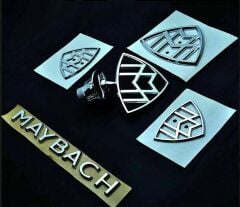 Mercedes Maybach Kaput ve Bagaj Logo Seti