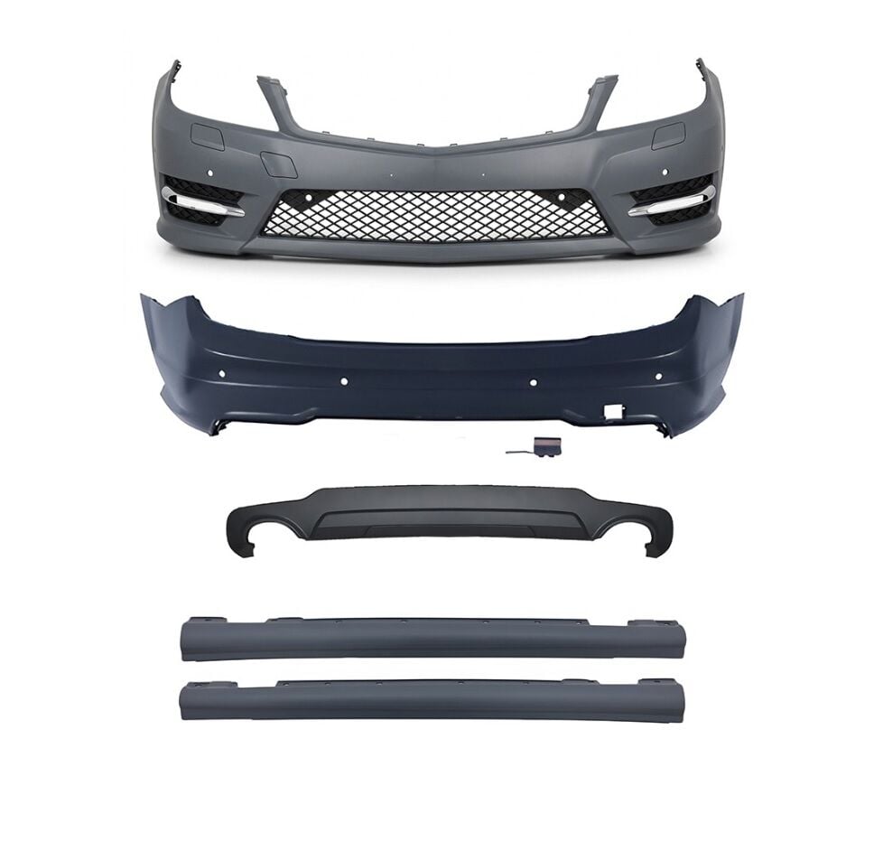 Mercedes Uyumlu W204 AMG C300 2011-2013 Makyajlı Kasa Bodykit
