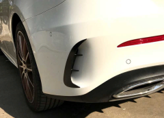 Mercedes W177 A Serisi Sedan 2019+ Uyumlu Yedek Parça Arka Tampon Bıçakları - 2 Parça - Piano Black