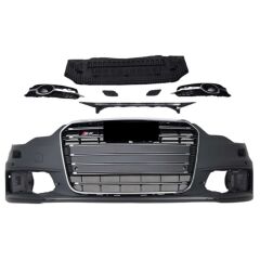 Audi A6 2012-2014  Uyumlu Yedek Parça S6 Ön Tampon Panjur Seti