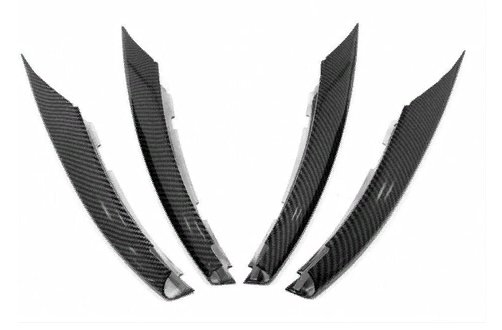 Mercedes W177 A Serisi 2019+ Uyumlu Yedek Parça Ön Tampon Bıçakları - 4 Parça - Karbon