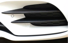 Mercedes W177 A Serisi 2019+ Uyumlu Yedek Parça Ön Tampon Bıçakları - 4 Parça - Karbon