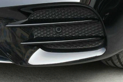 Mercedes W177 A Serisi 2019+ Uyumlu Yedek Parça Ön Tampon Bıçakları - 4 Parça - Piano Black