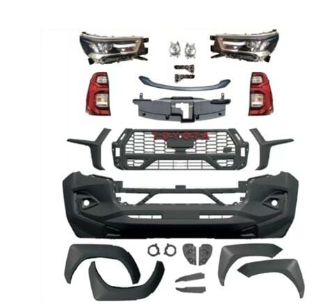 Toyota Hilux GR Body Kit Set 2015-2018 (2020 2023 Görünüm Çevirmek İçin) (Far Stop Dahil)