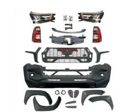 Toyota Hilux GR Body Kit Set 2015-2018 (2020 2023 Görünüm Çevirmek İçin) (Far Stop Dahil)