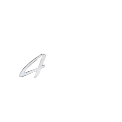 Porsche Panamera 4 Uyumlu Krom Bagaj Logosu (AL-238)