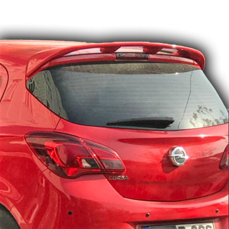 Opel Corsa E Uyumlu Yedek Parça Spoiler Fiber Boyasız
