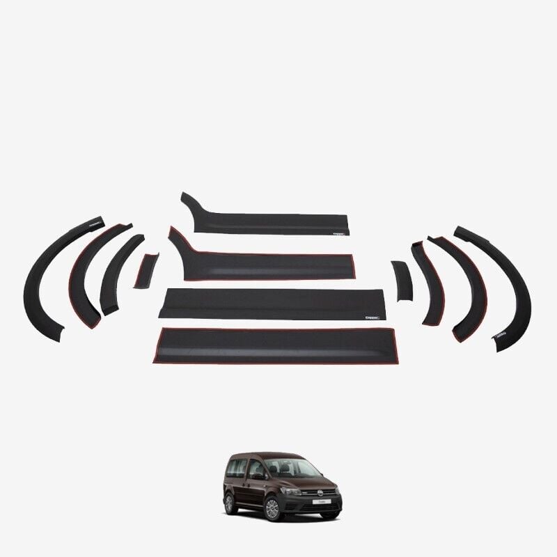 Volkswagen Caddy 2010-2015 Uyumlu Yedek Parça Dodik Set 12 Parça Kısa Şase Sol Sürgü